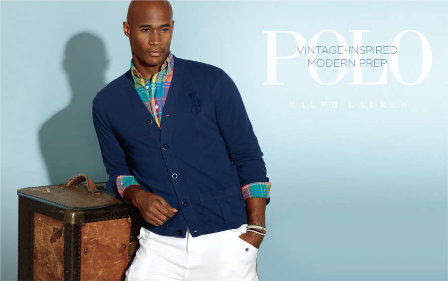 VINTAGE-INSPIRED MODERN PREP | MESH BIG PONY CARDIGAN