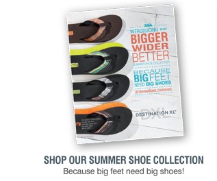 SHOP OUR SUMMER SHOE COLLECTION | BECAUSE BIG FEET NEED BIG SHOES!