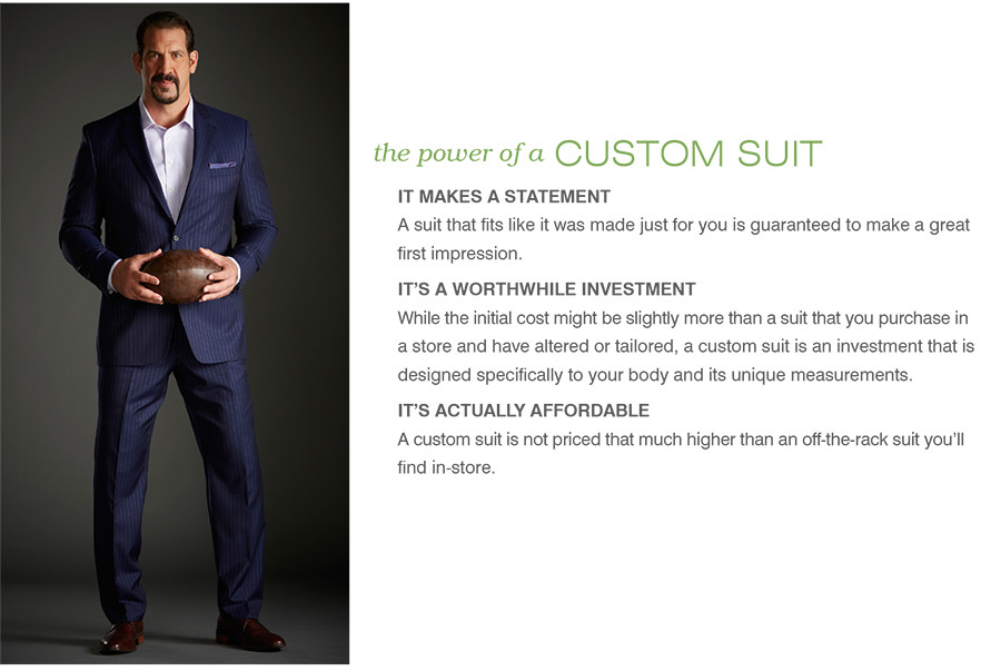 Custom Suits Men's Big & Tall DXL
