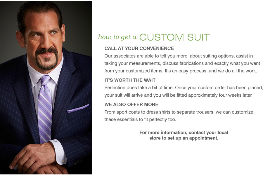 Custom Suits Men's Big & Tall DXL