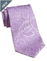 GB White Ground Paisley Tie