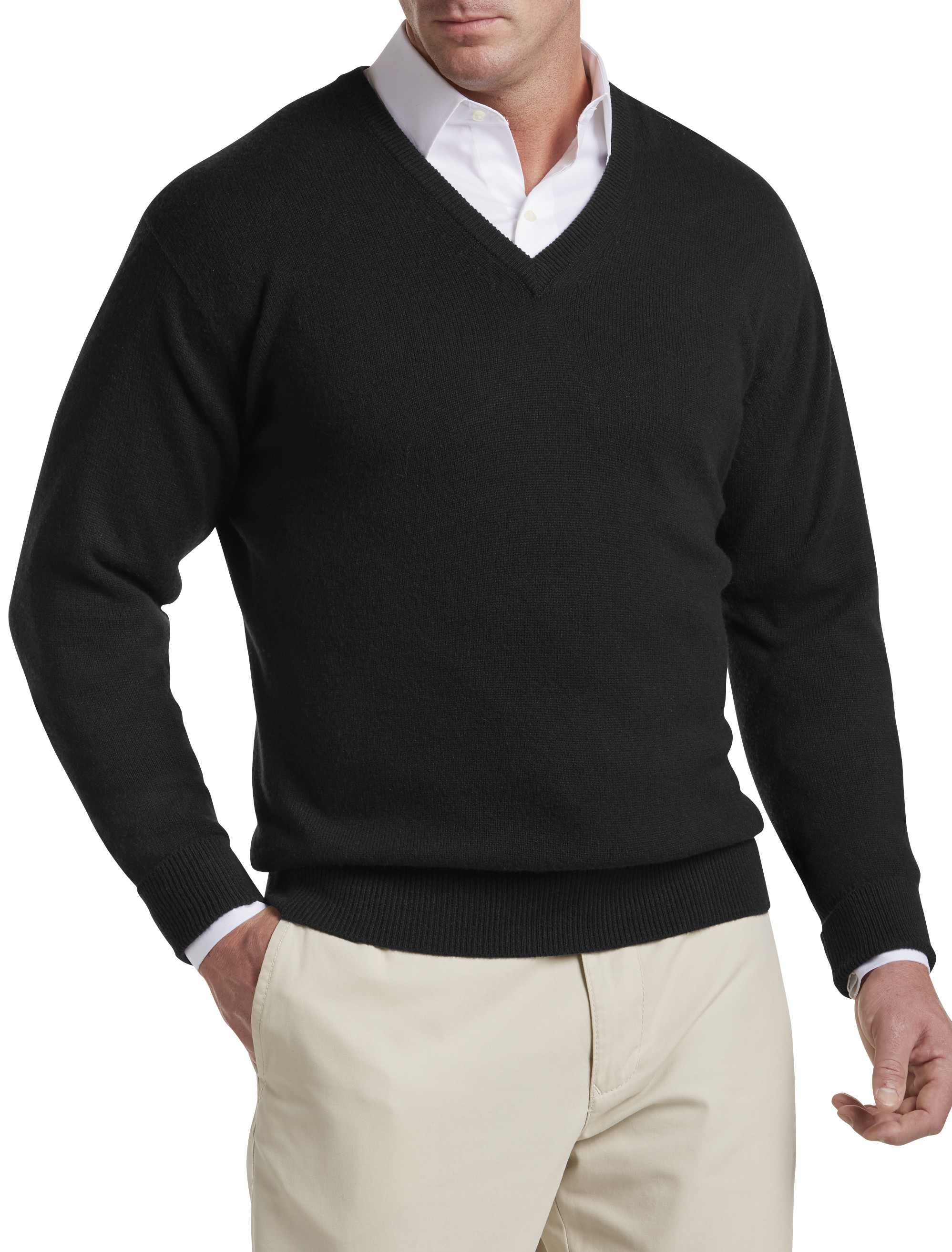 JL CASHMERE V-NECK SWTR
