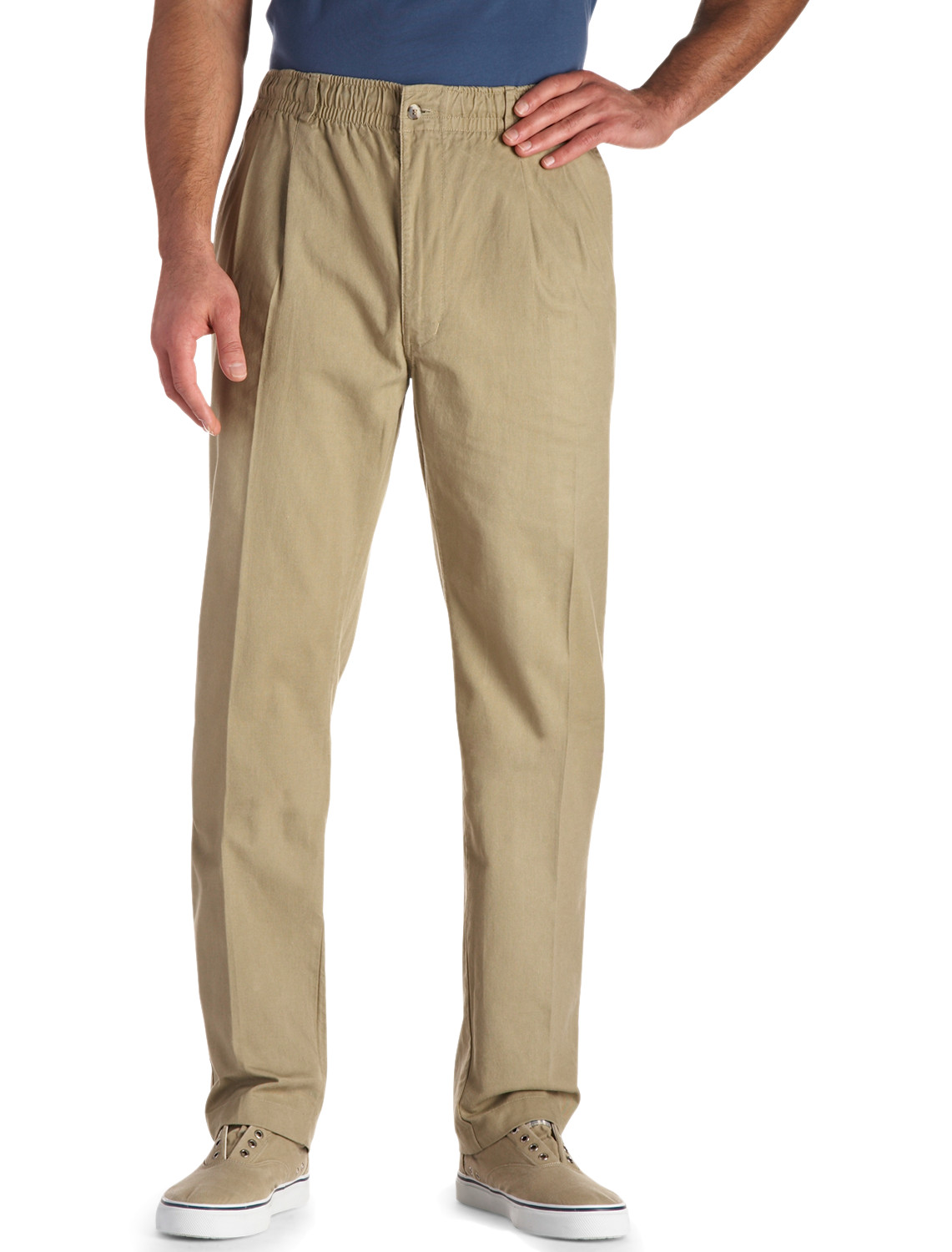 Creekwood® Elastic-Waist Twill Pants