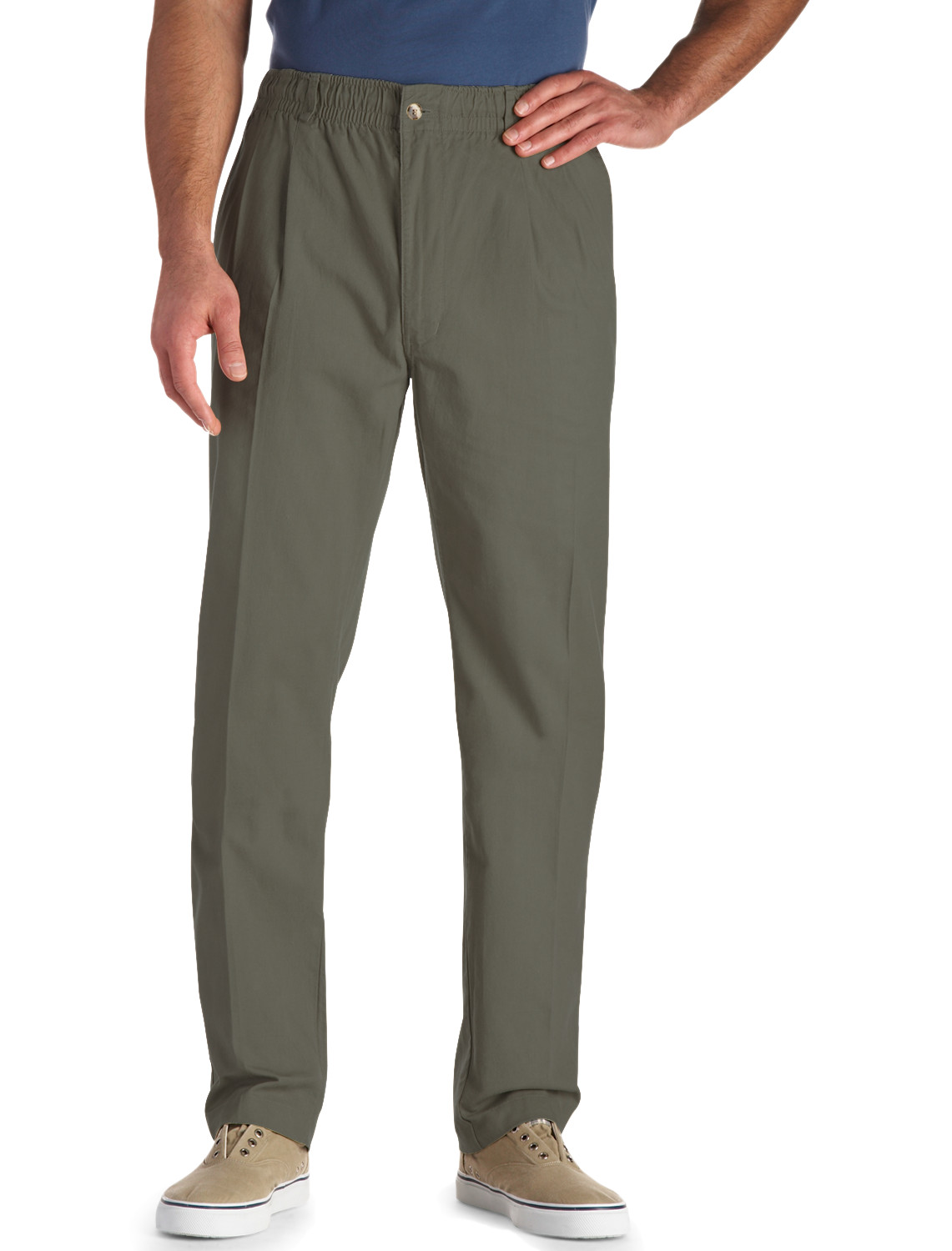 Creekwood ElasticWaist Twill Pants Casual Male XL Big & Tall eBay