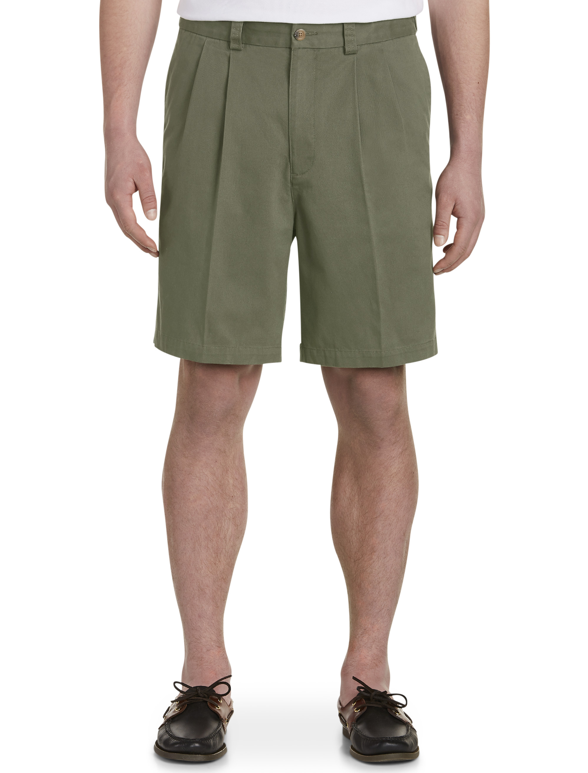 Harbor Bay® Waist-Relaxer® Pleated Twill Shorts