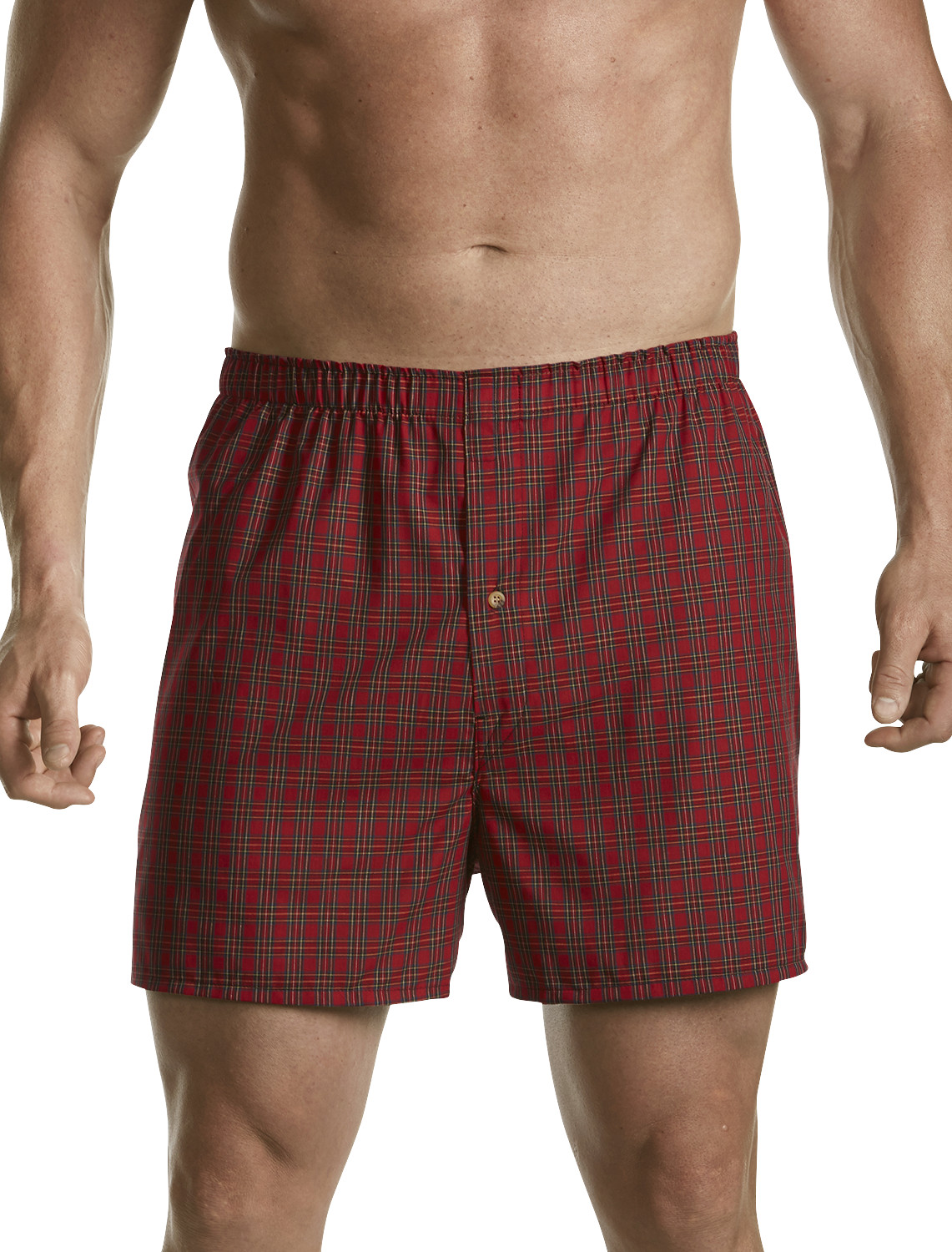 Pouched Plaid Boxers