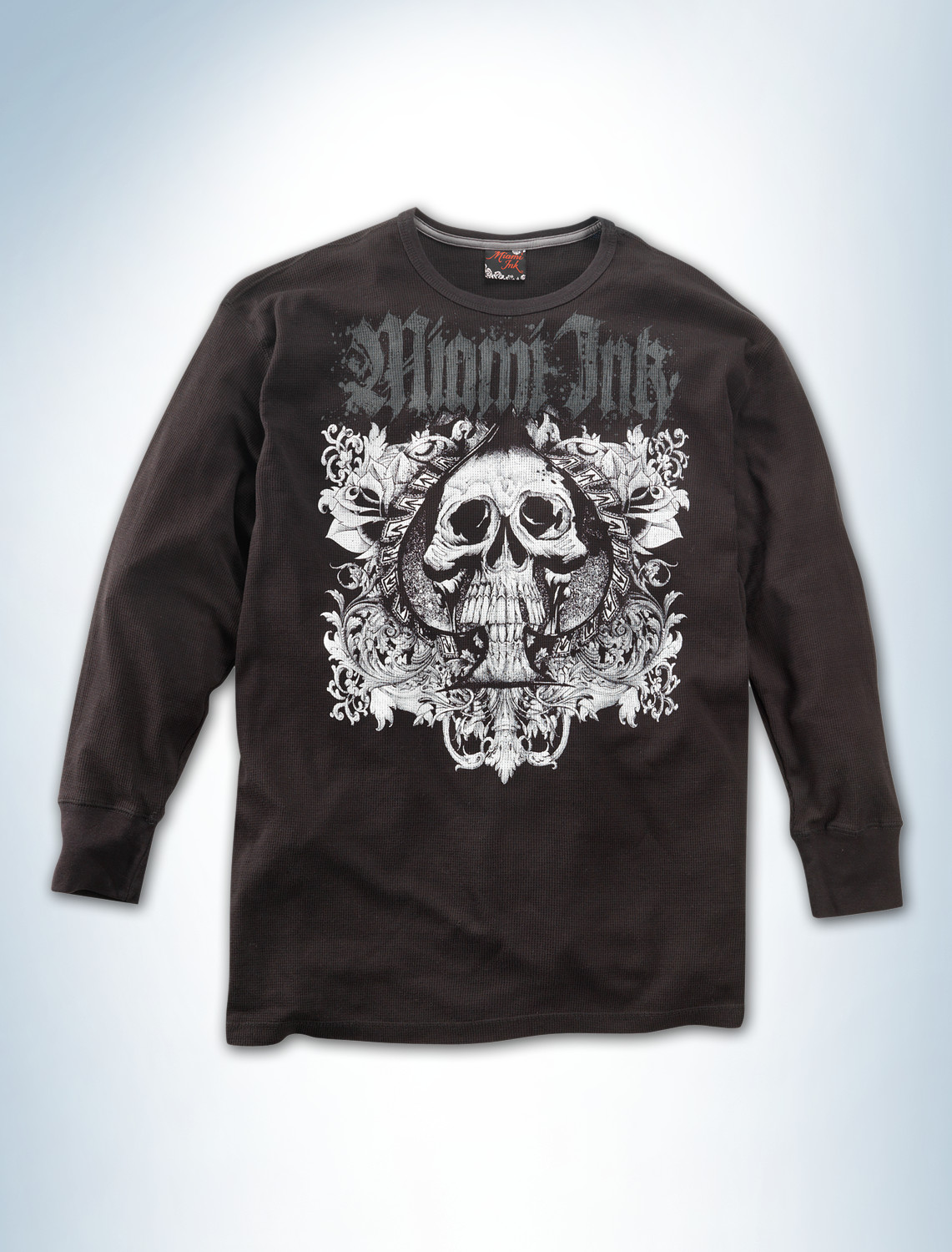 Miami Ink Grey Spade Thermal Graphic Tee