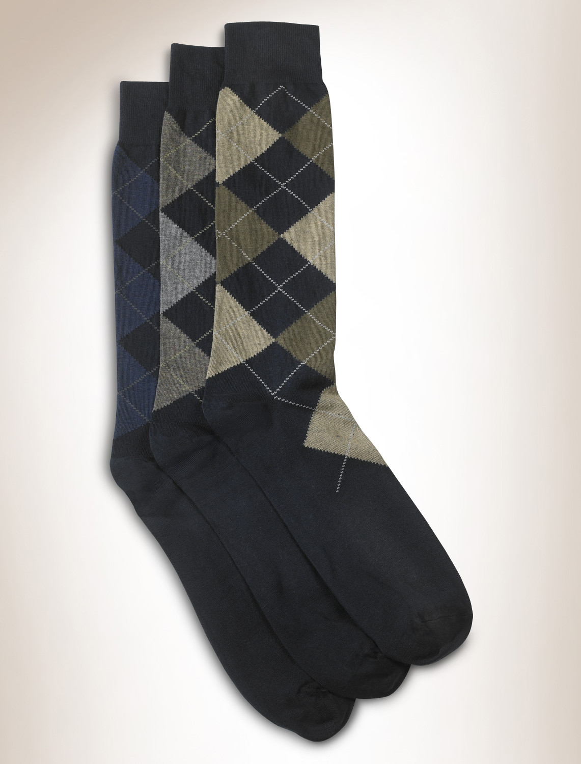 Oak Hill 3-pk Argyle Dress Socks