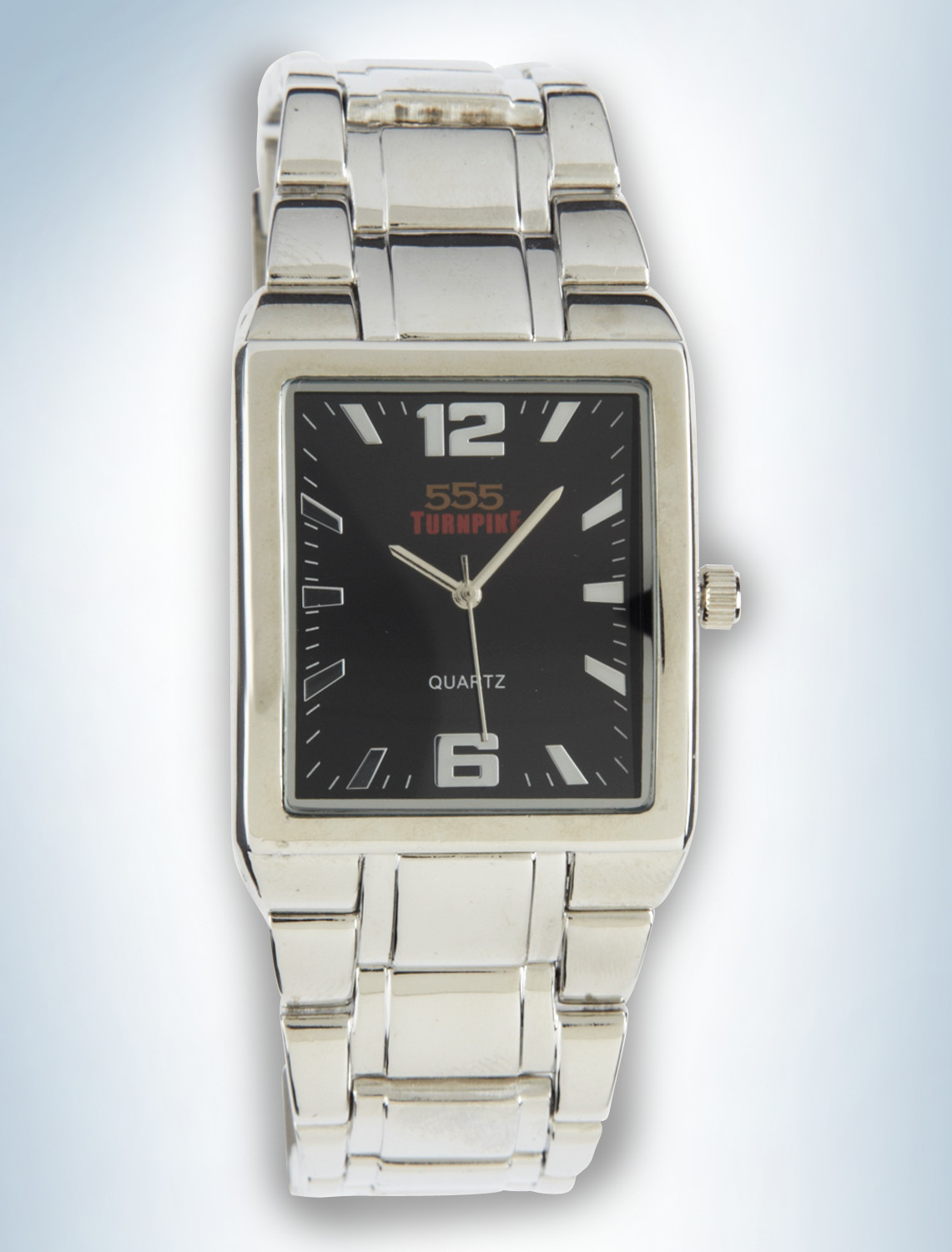 555 Rectngl Case Blk Dial