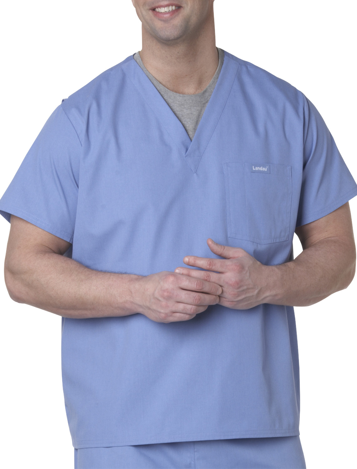 Landau for Men Vented Scrub Top Casual Male XL Big & Tall eBay
