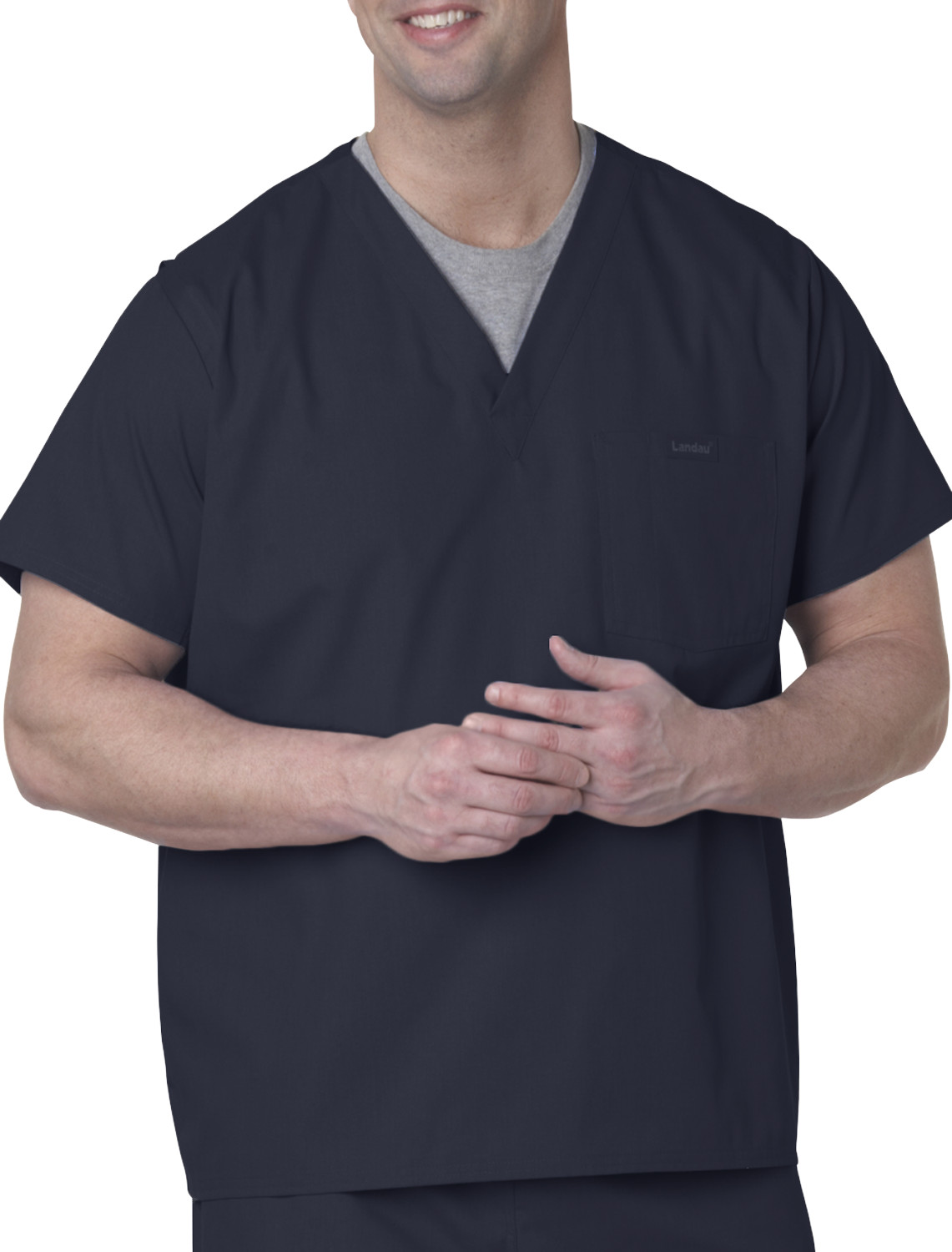 Landau for Men Vented Scrub Top Casual Male XL Big & Tall eBay