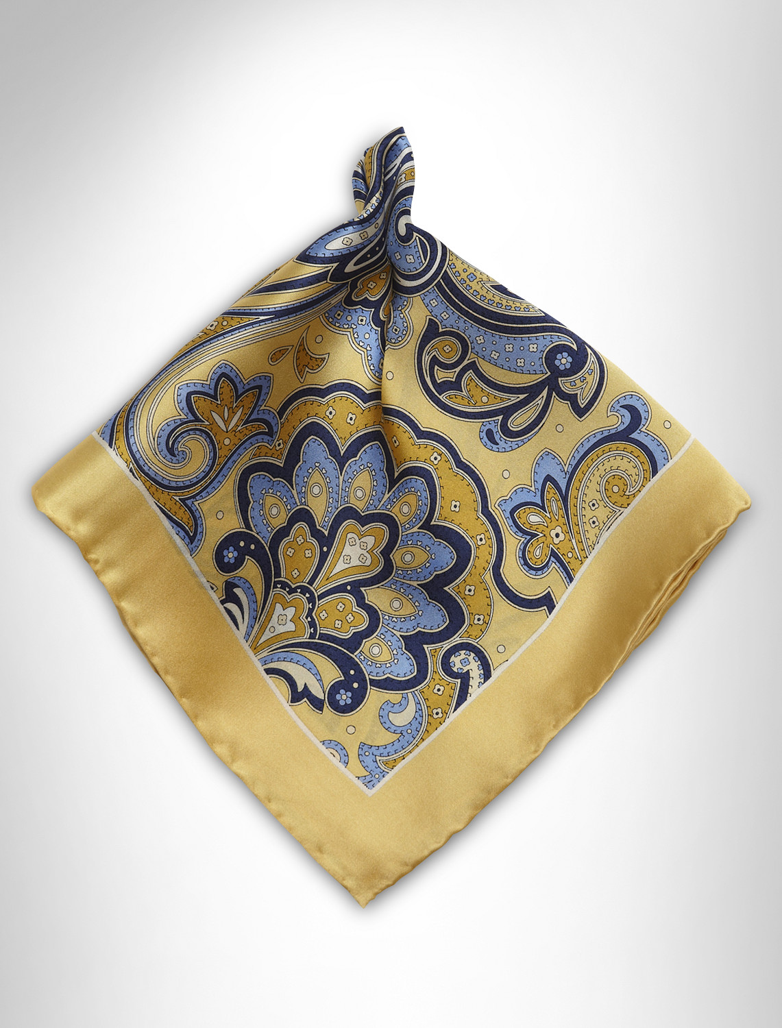 Gold Series™ Paisley Silk Pocket Square