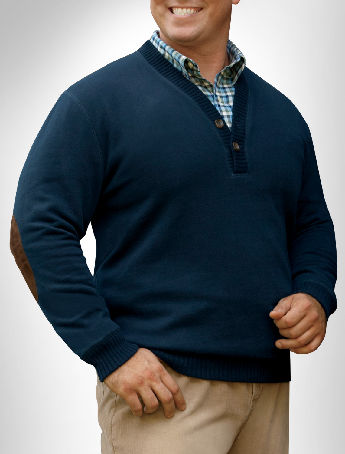 TN Knit Trim 2Btn Fleece