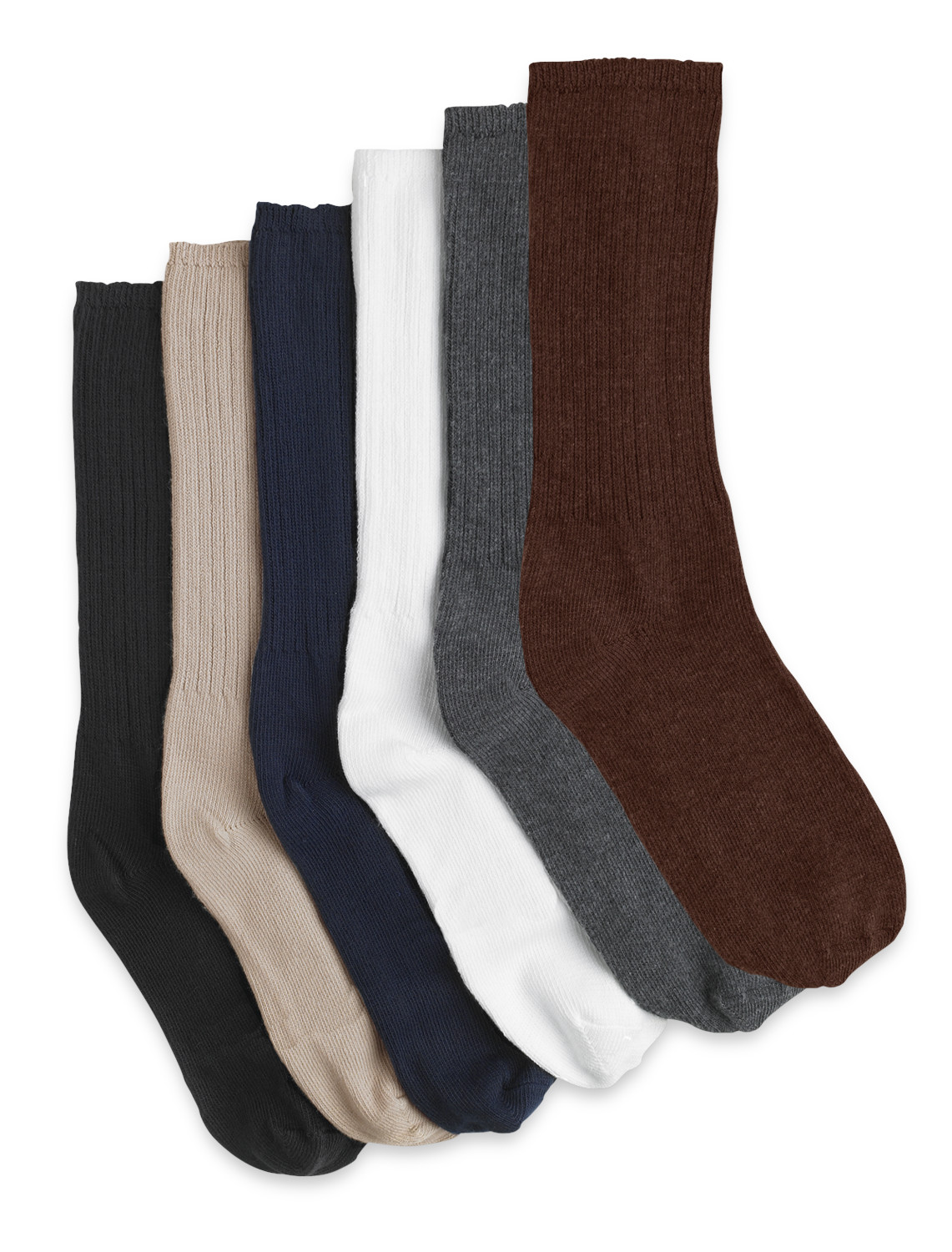 Harbor Bay® Continuous Comfort™ 2-pk Extra-Wide Socks