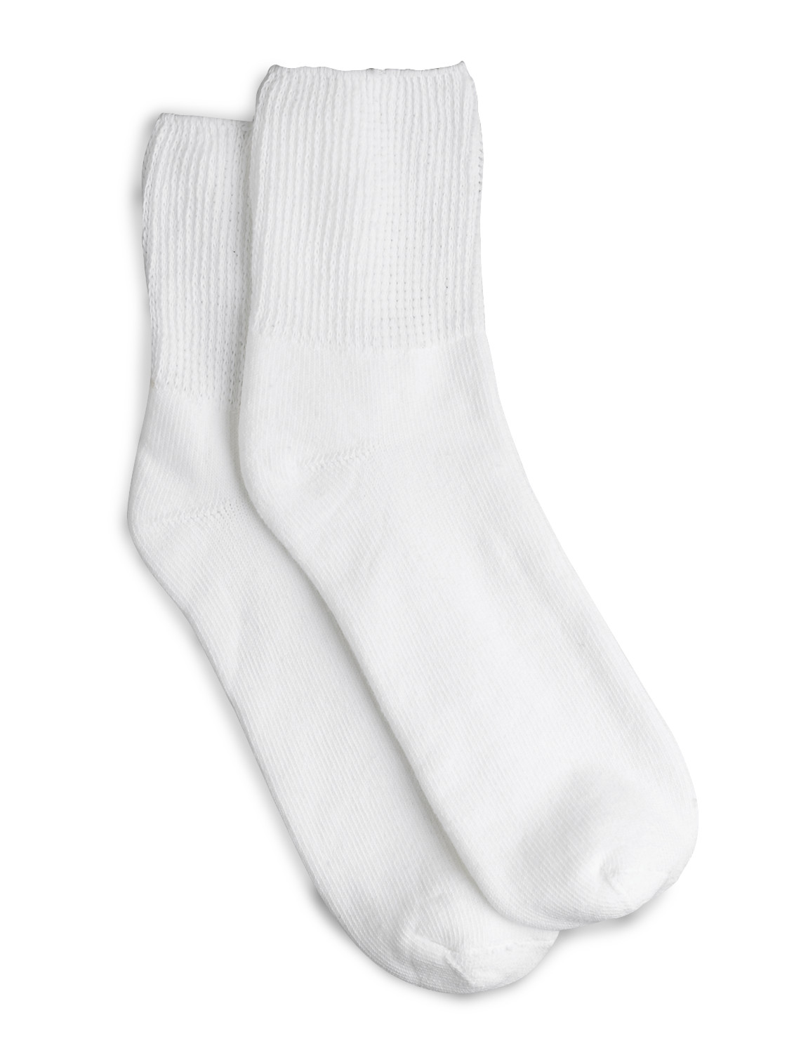 Extra-Wide 2-pk Diabetic Support Quarter-Top Socks