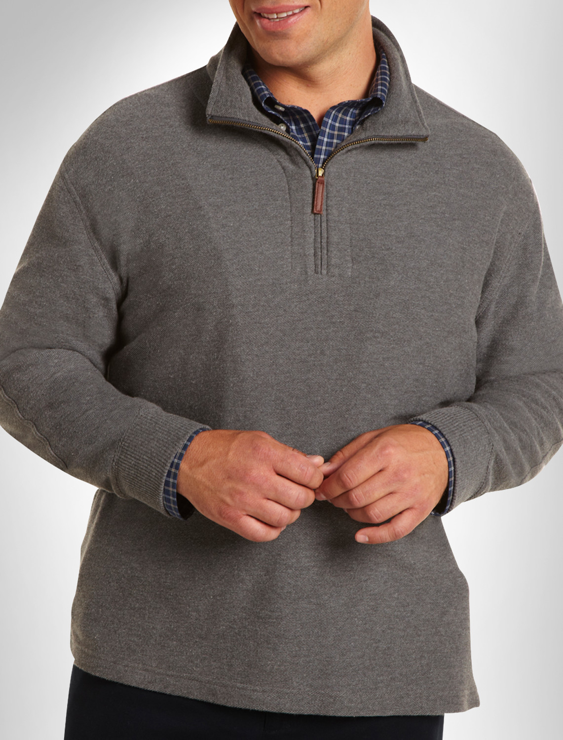 OH Qtr Zip Twill Pullover