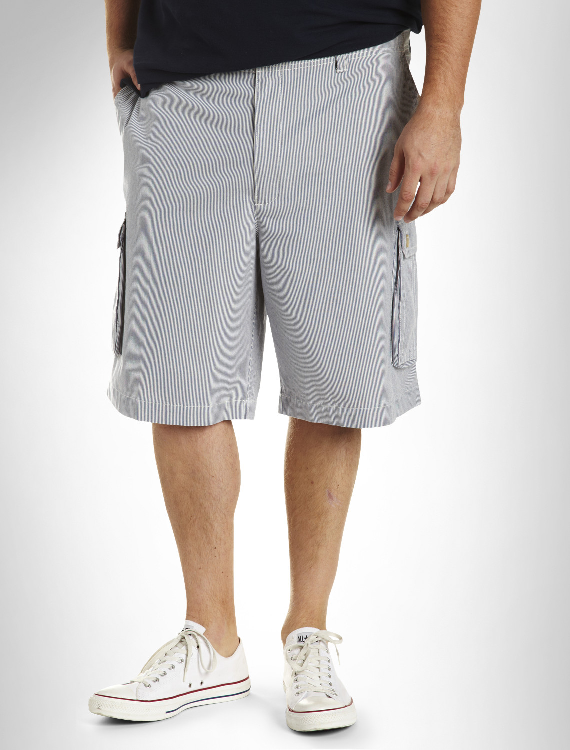 True Nation® Stripe Cargo Shorts