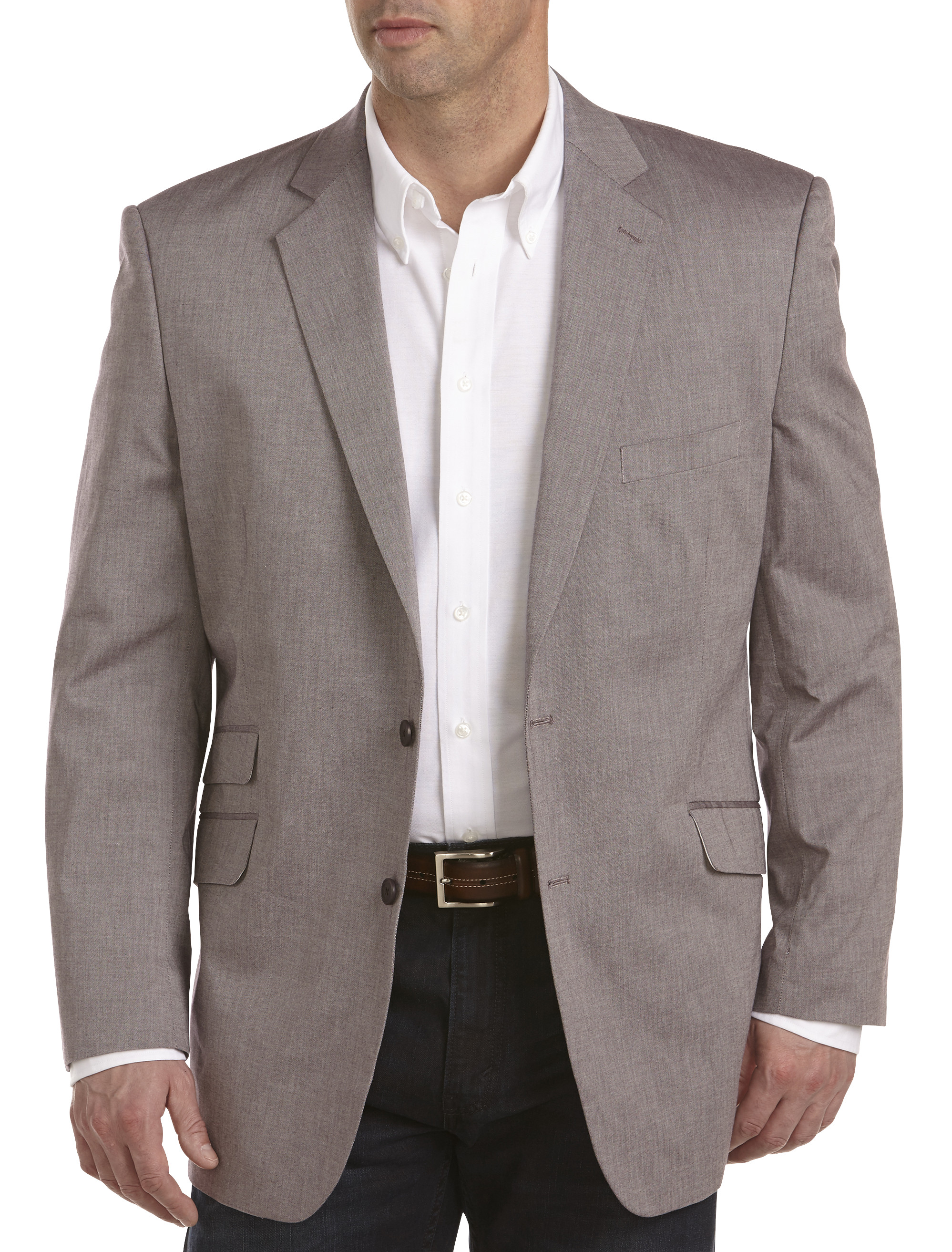 Oak Hill Continuous Comfort Chambray Sport Coat Casual Male XL eBay