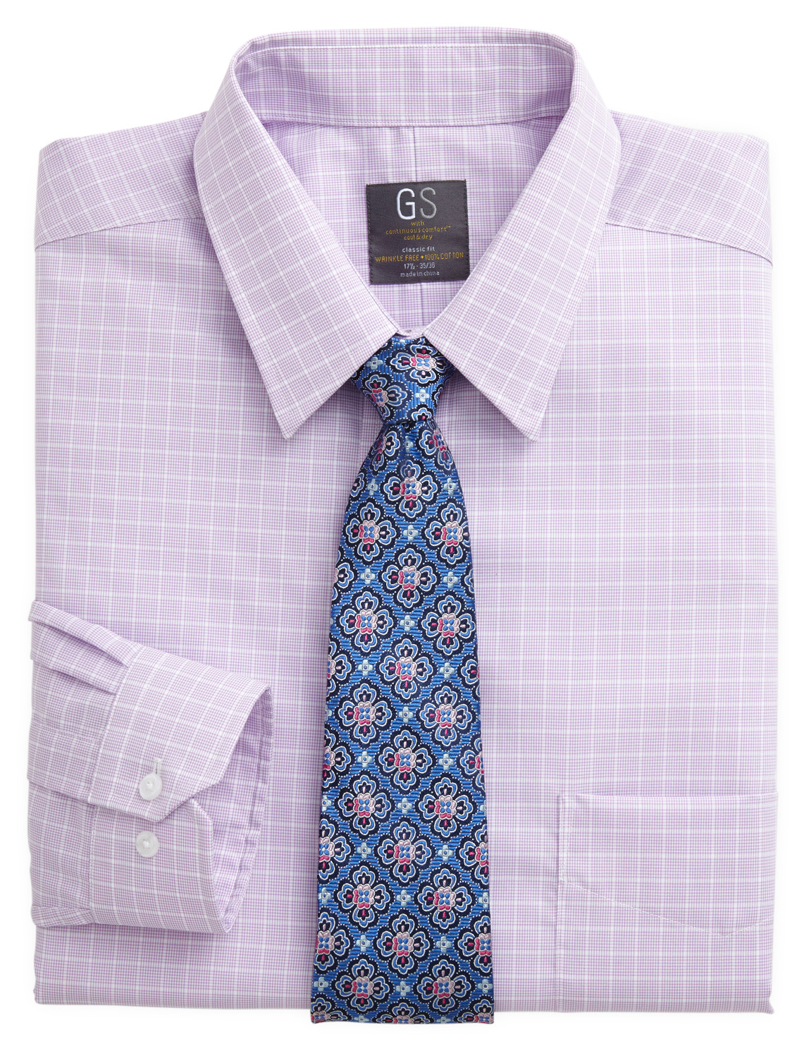 Gold Series™ Wrinkle-Free Cool & Dry Grid Dress Shirt