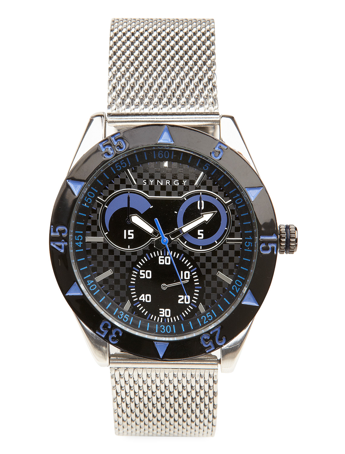 SYN Grey Mesh Chrono Watch
