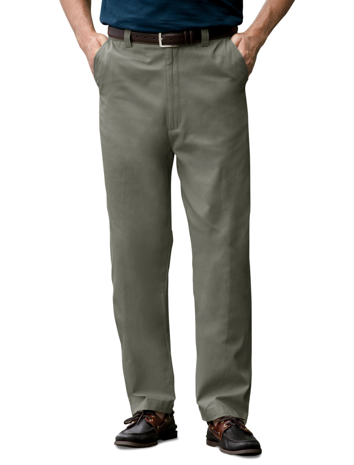 Harbor Bay WaistRelaxer FlatFront Twill Pants Casual Male XL eBay