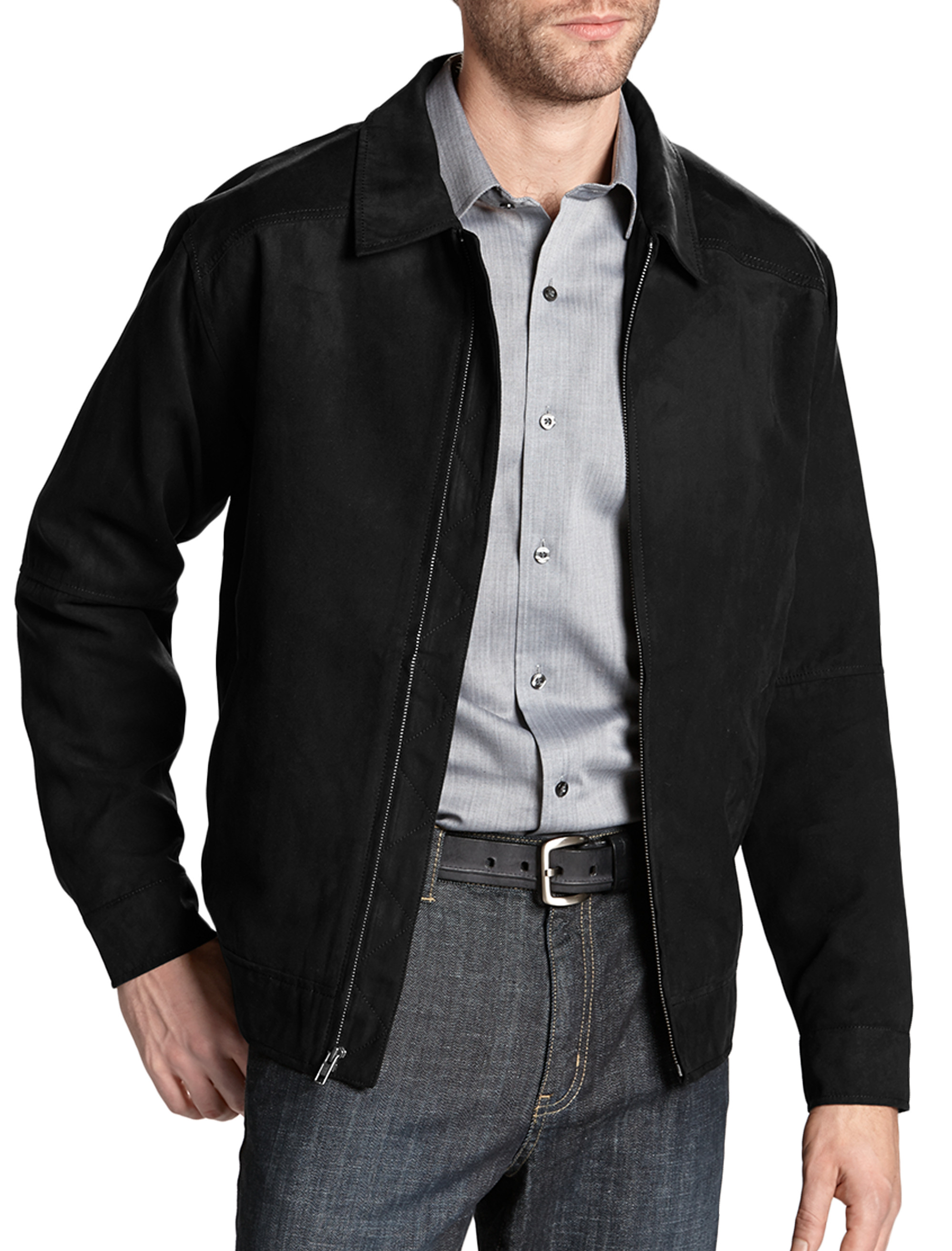 Cutter & Buck Roosevelt Microsuede Bomber