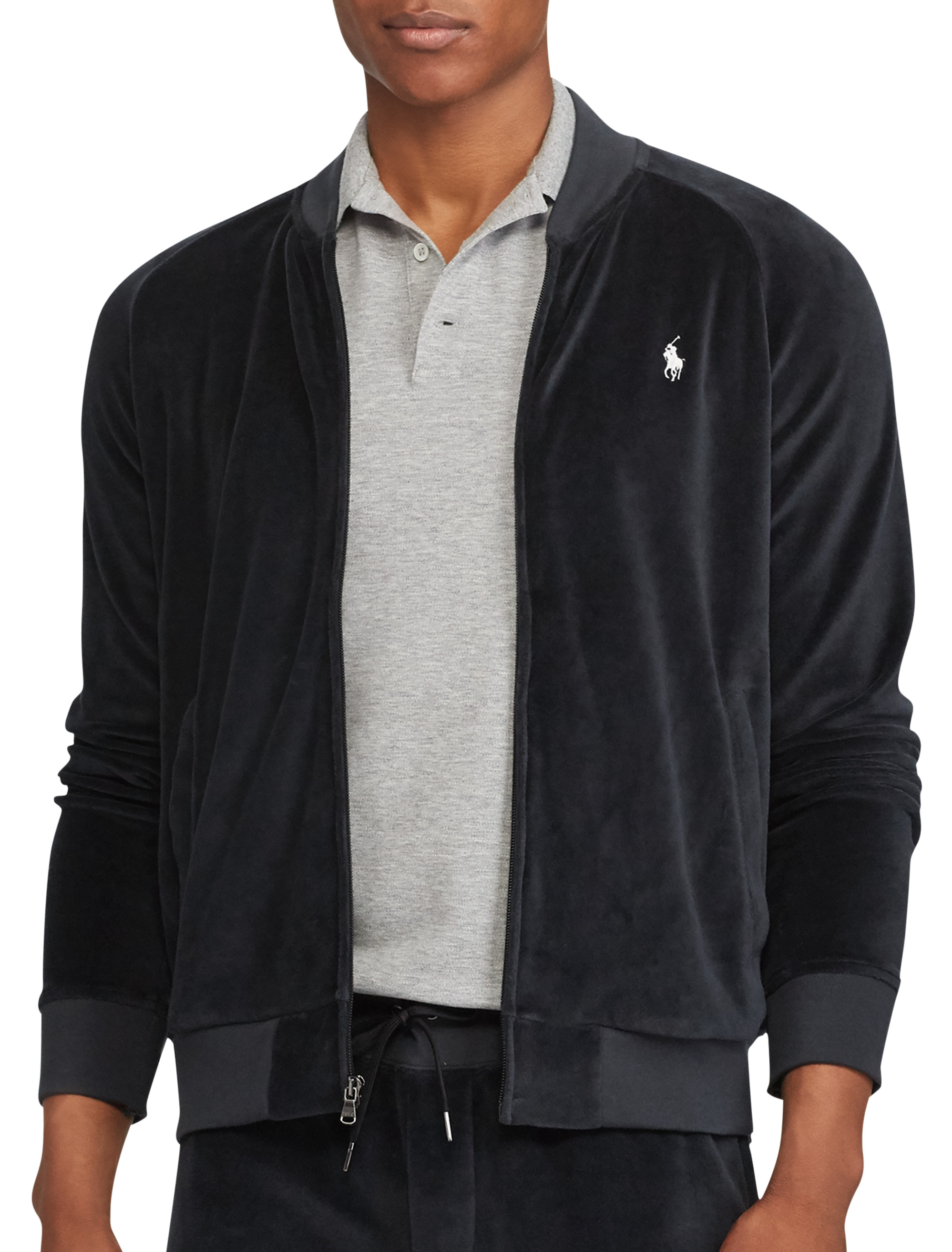 ralph lauren velour jacket