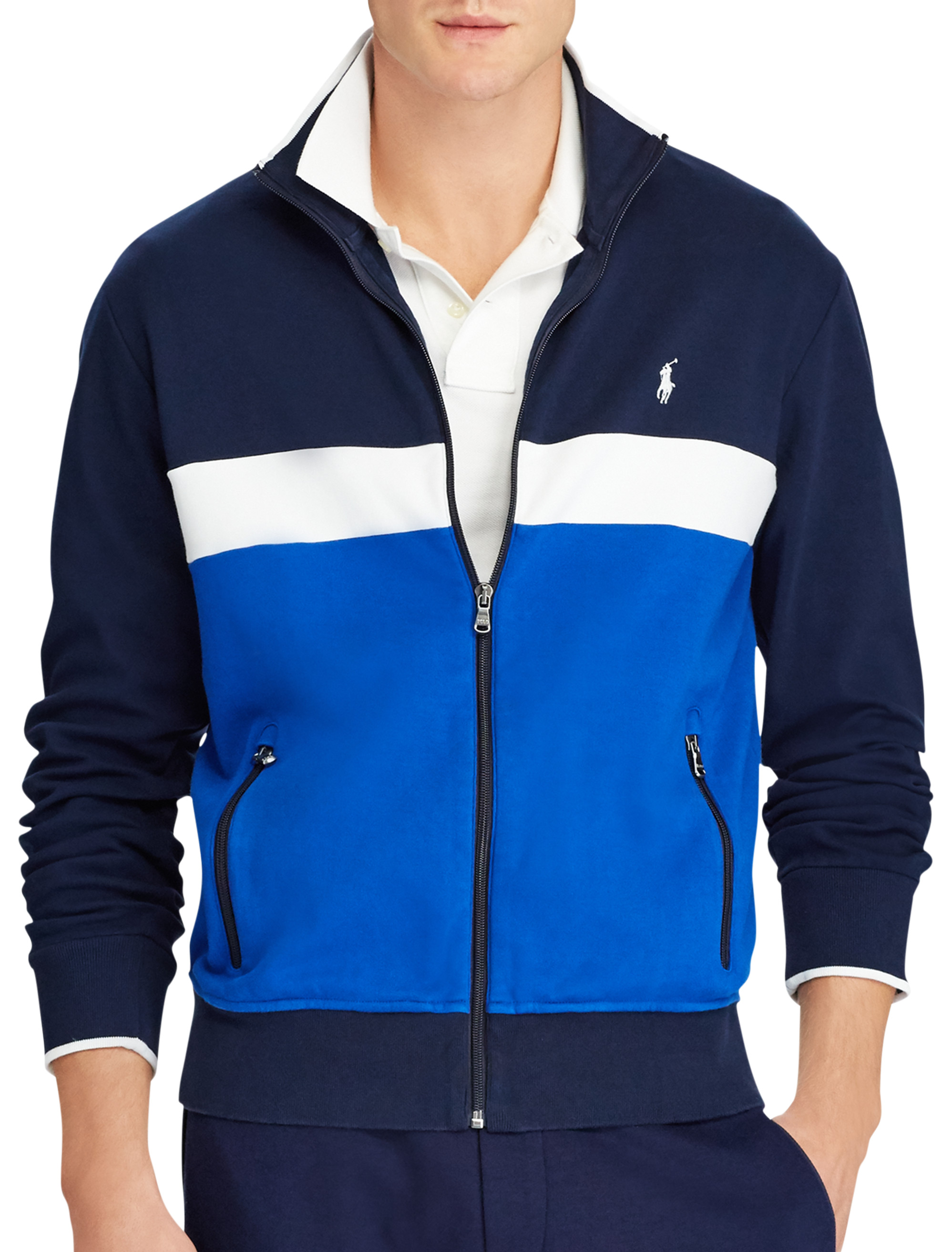 ralph lauren cotton interlock track jacket