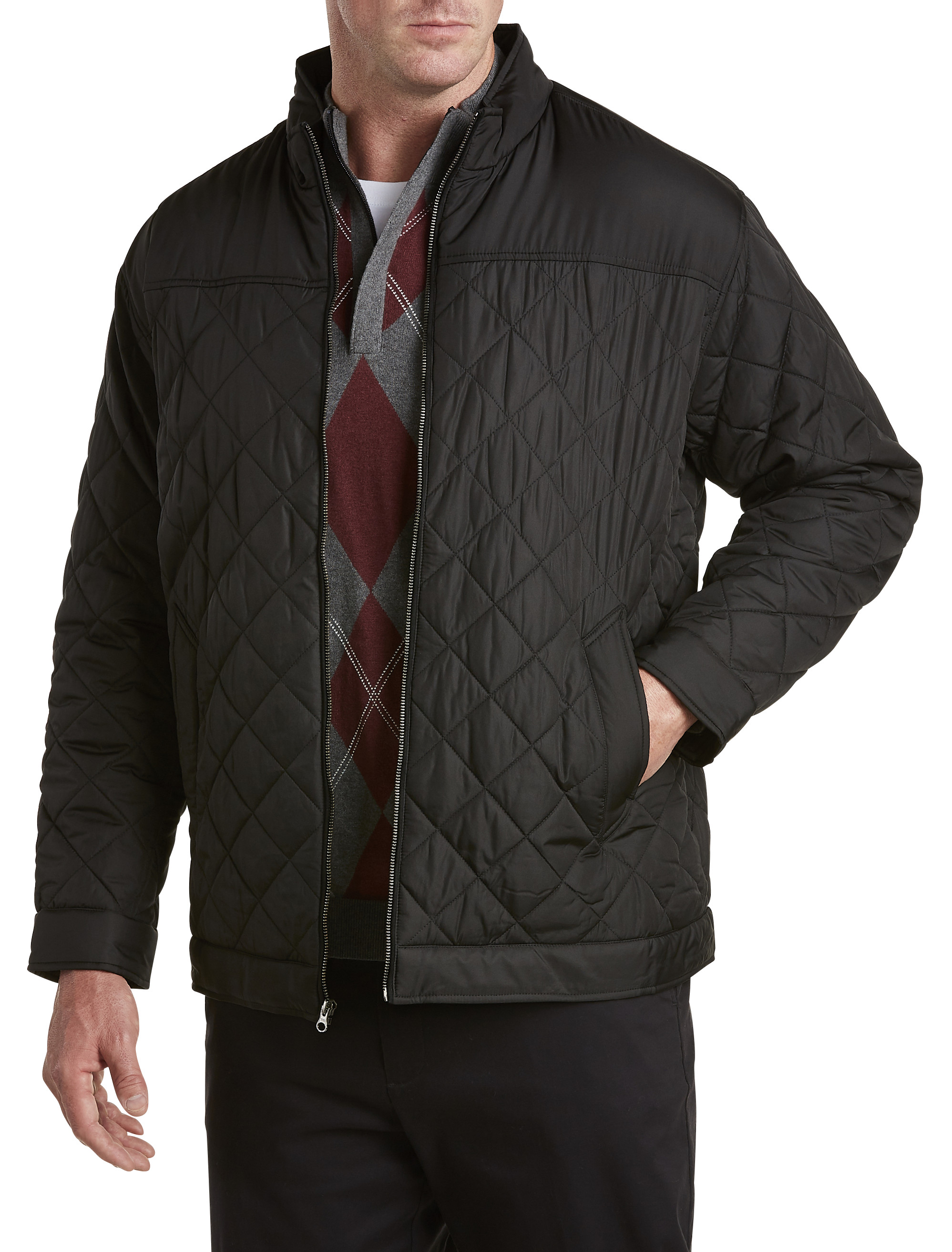 big and tall quilted jacket