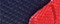 blue red