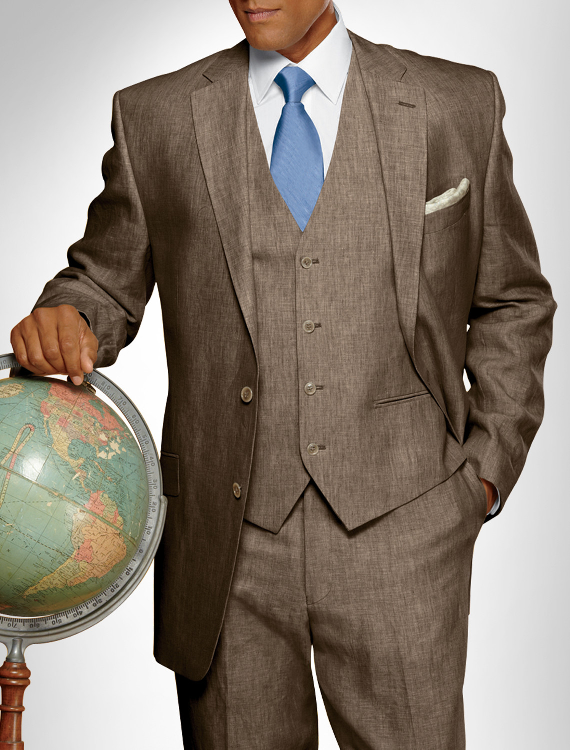 Calvin Klein Suit Separate Linen Sport Coat