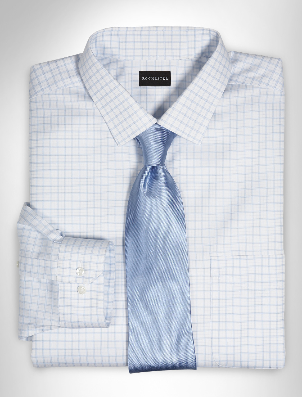 Rochester Non-Iron Check Dress Shirt