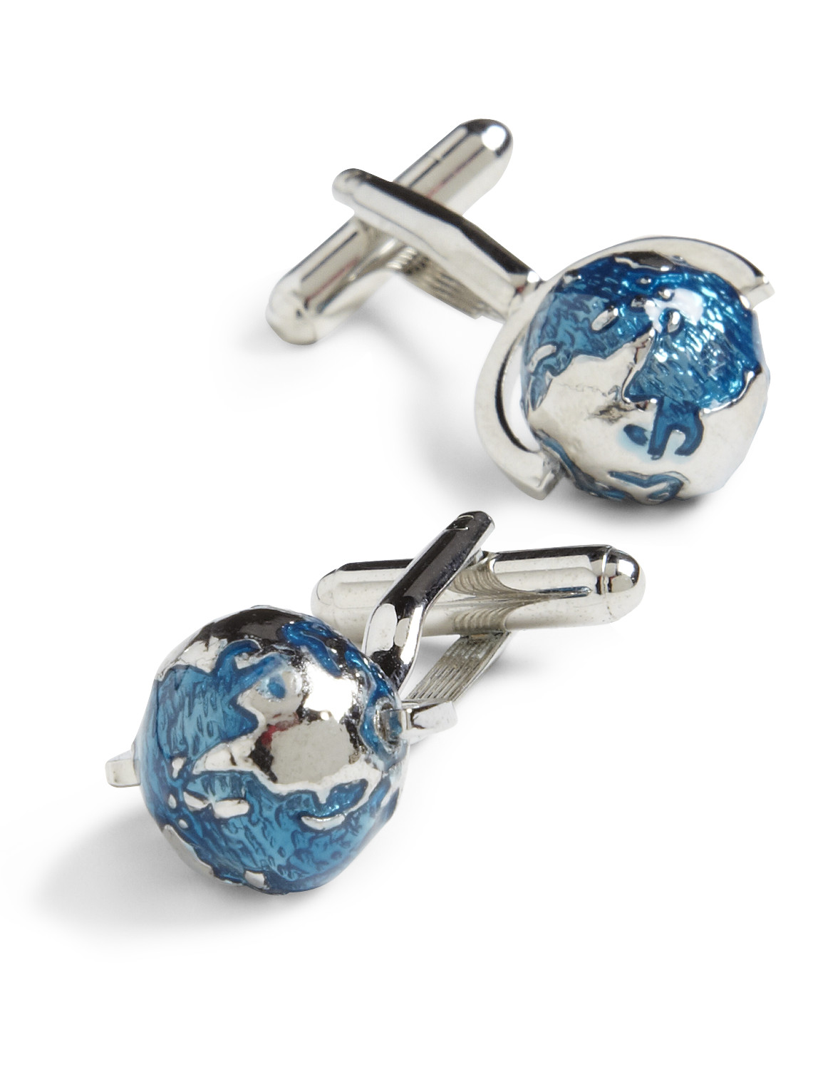 Spinning Globe Cufflink