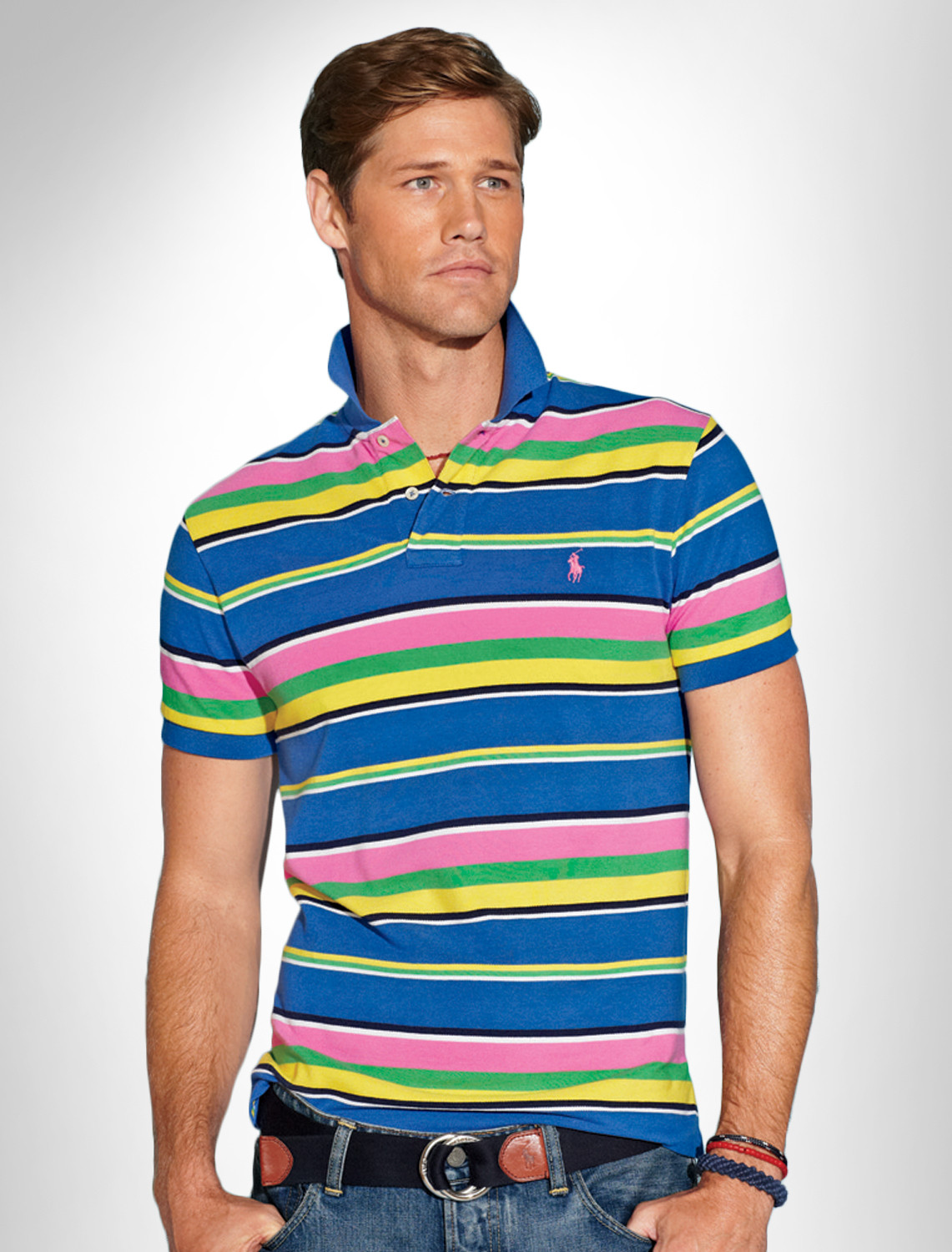 Polo Ralph Lauren� Multi Stripe Mesh Polo