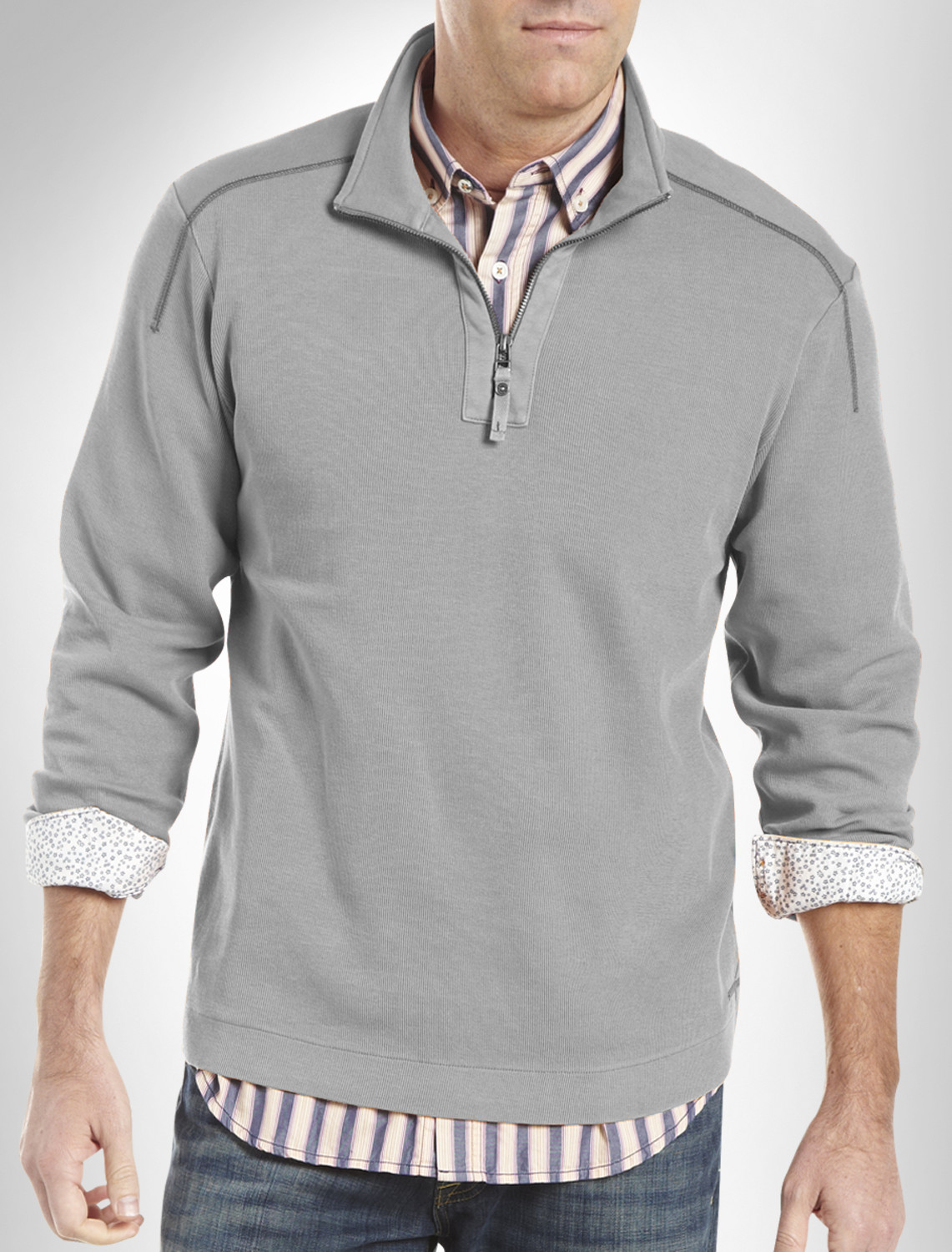 TB LS Back Ribs Half Zip