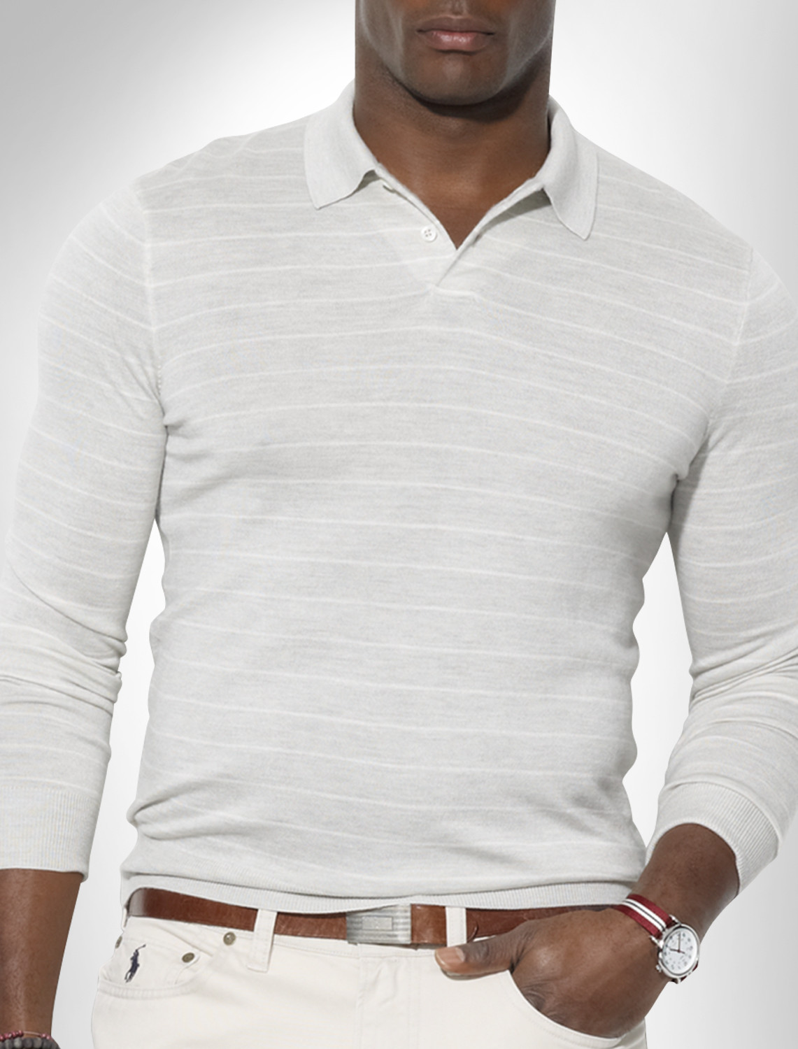PRL LS Placket Plvr