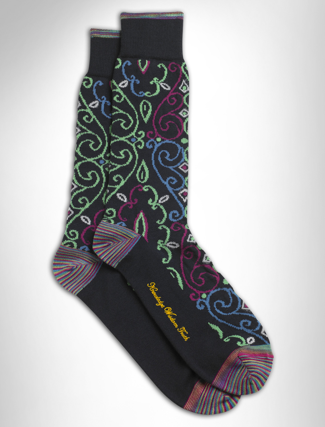 RINGER ALLOVER PAISLEY SOCK