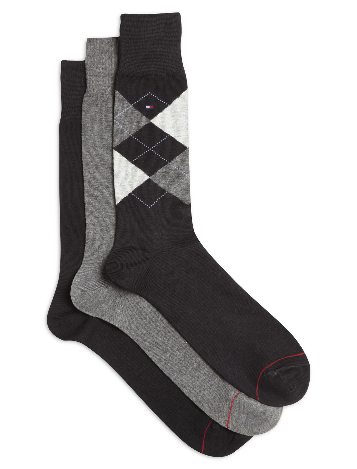 TH 3PK Argyle Socks
