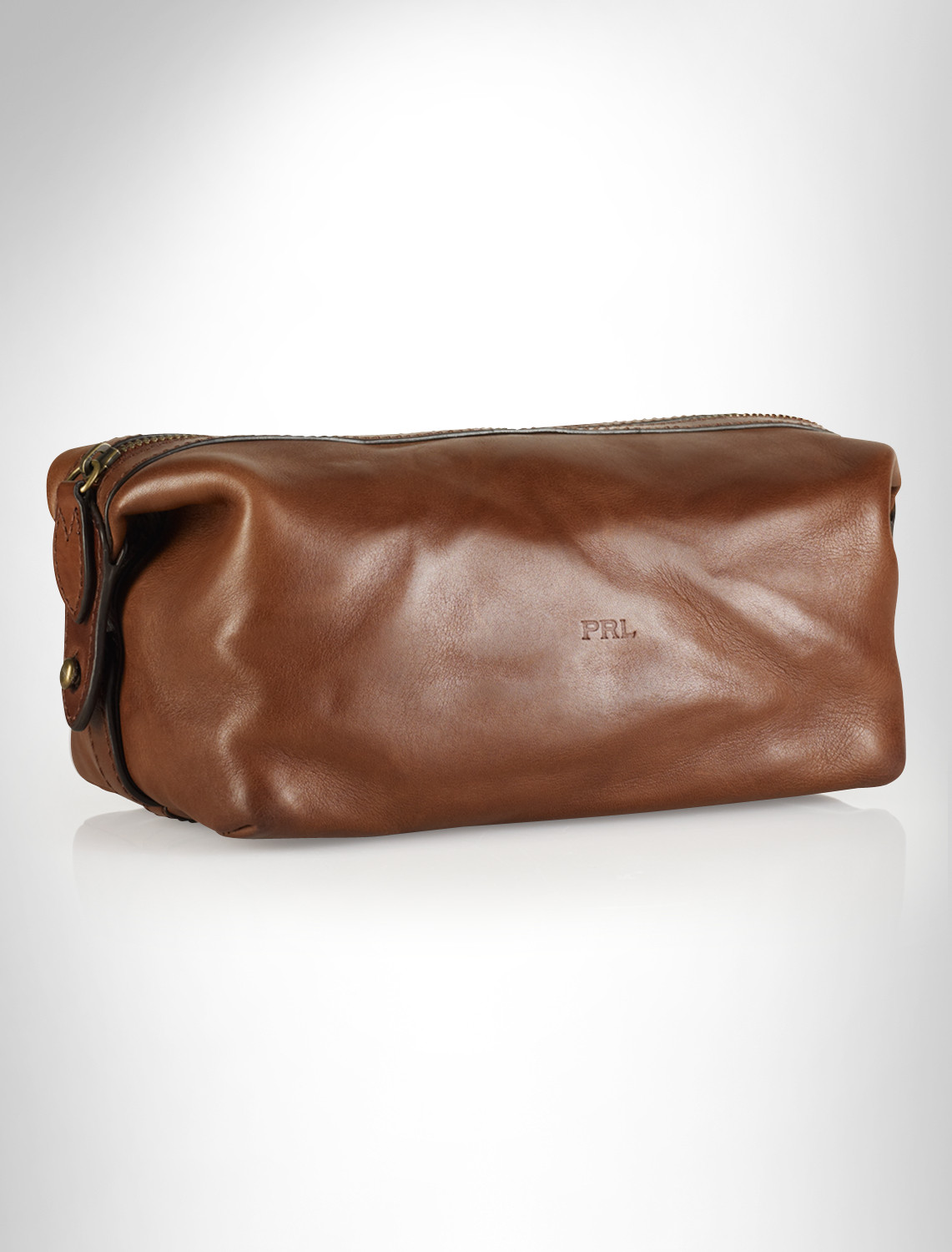 PRL LTHR DOPP SHAVING KIT