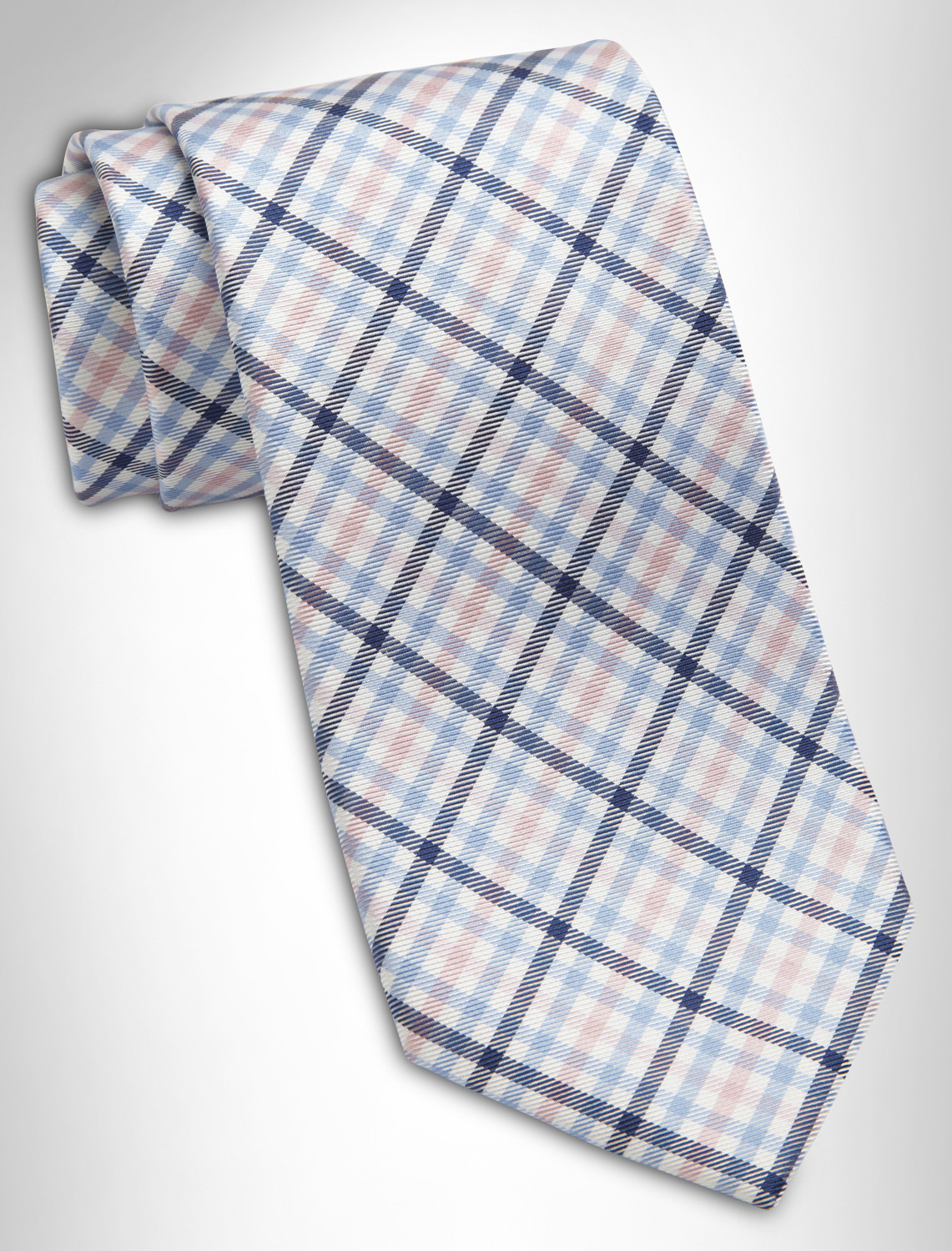 Tommy Hilfiger Micro Gingham Silk Tie