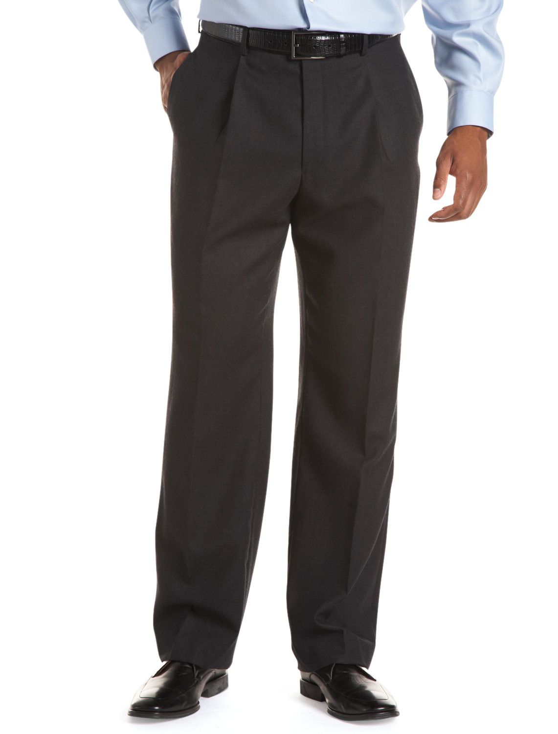 Tommy Hilfiger® Pleated Wool Gabardine Trousers
