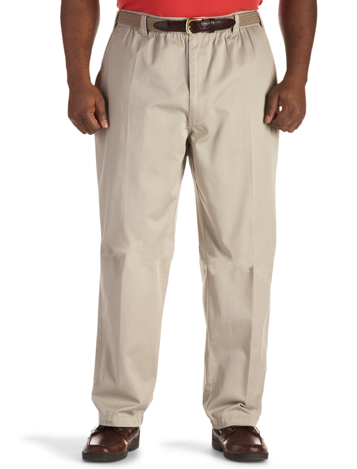 Canyon Ridge Elastic-Waist Twill Pants Casual Male XL Big & Tall | eBay
