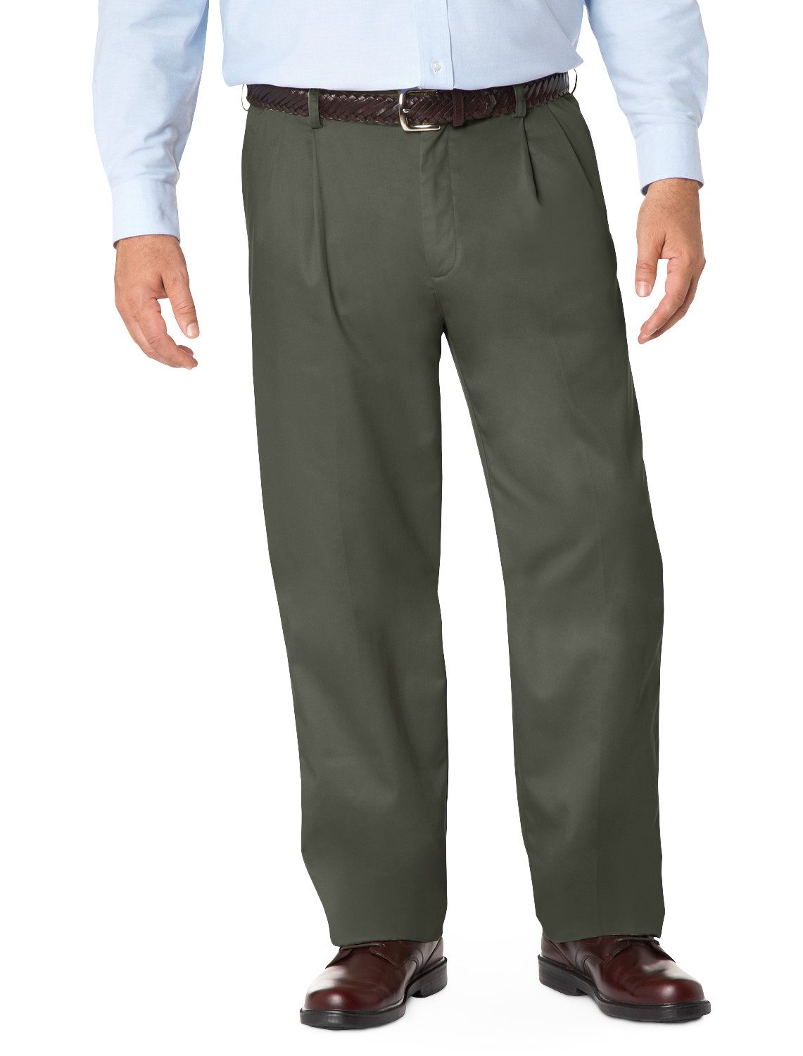 Canyon Ridge Waist-Relaxer Pleated Pants Casual Male XL Big & Tall | eBay