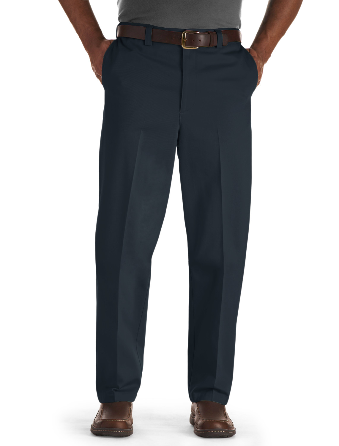 Oak Hill Waist-Relaxer Flat-Front Premium Pants Casual Male XL