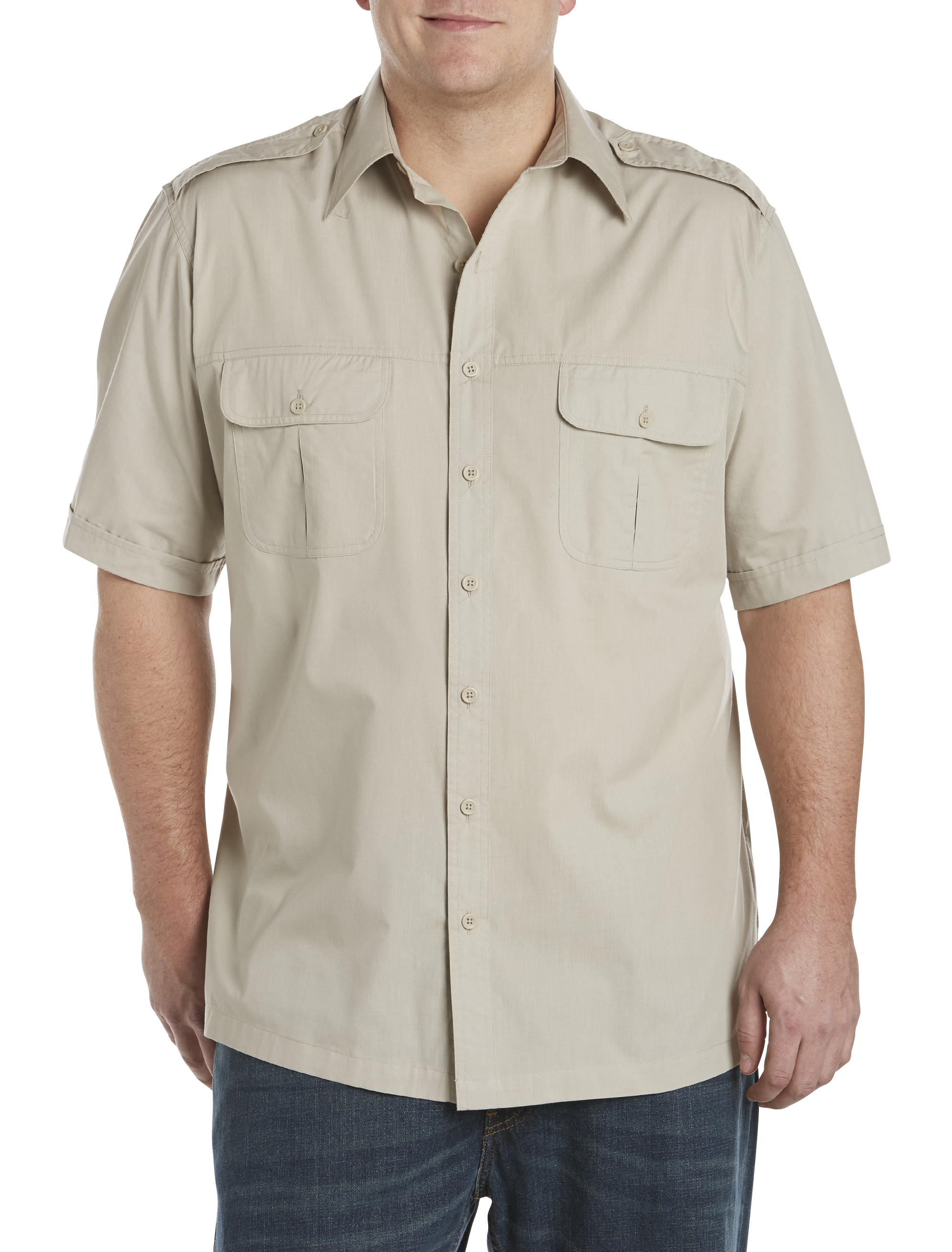 Harbor Bay Short-Sleeve Pilot Sport Shirt Casual Male XL Big & Tall