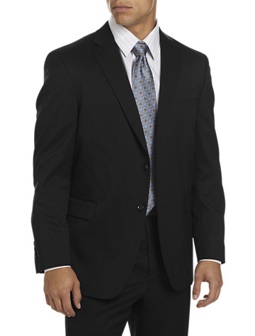 <p>A classic style, this wool-blend suit jacket is made with Lycra and comfort enhanced features to move with you, not against you. Pair it with matching suit pants or jeans for a dress casual look.</p><p>&#8226; 52% wool/47% polyester/1% lycra; 100% polyester lining<br/>&#8226; Notched lapel<br/>&#8226; Welt chest and flap pockets<br/>&#8226; Interior pockets<br/>&#8226; Center back vent<br/>&#8226; Fully lined<br/>&#8226; Dry clean; imported</p><p><b><a href="/mens-big-and-tall-store/static/glossary#e">Executive Cut</a></b> jackets are more generously proportioned through the midsection.</p><p><b>(Matching suit flat-front pants, <u><a href="/mens-big-and-tall-store/catalog/productDetail.jsp?prodId=99758">#99758,</a></u> Matching suit pleated pants, <u><a href="/mens-big-and-tall-store/catalog/productDetail.jsp?prodId=99759">#99759</a></u>, Suit coat, <u><a href="/mens-big-and-tall-store/catalog/productDetail.jsp?prodId=99756">#99756,</a></u>)</b></p><p><b> Ships directly from manufa