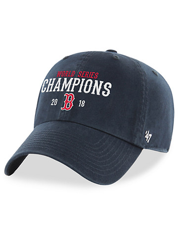 <p>The Boston Red Sox are the World Series Champions!&nbsp;Cap off a winning look with this championship style featuring embroidered details.</p><p><ul><li>100% garment-washed cotton twill</li><li>Relaxed fit&nbsp;</li><li>Curved, adjustable strap back with embroidered details</li><li>Fits up to size 24&frac12;&quot;</li><li> Spot clean only; made in USA</li></ul></p>