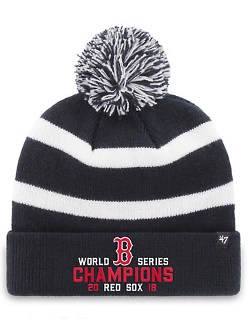 <p>The Boston Red Sox are the World Series Champions!&nbsp;Keep warm and cap off a winning look with this championship style featuring embroidered details.</p><p><ul><li>100% acrylic</li><li>Embroidered front</li><li>Ribbed-knit cuff</li><li>Pom-pom</li><li>Woven knit back</li><li>Fits up to 24 1/2&quot;</li><li> Spot clean only; made in USA</li></ul></p>
