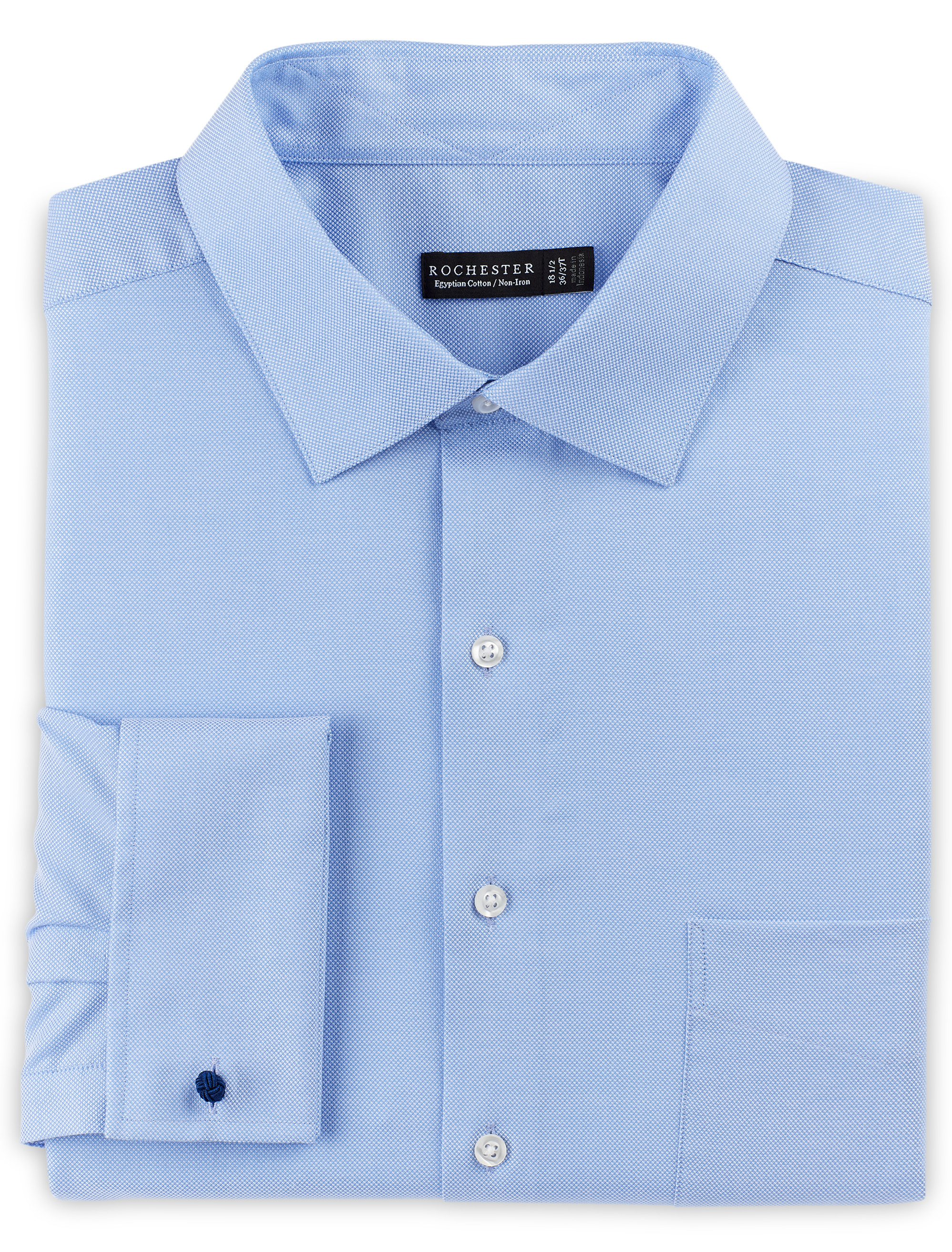 Rochester French-Cuff Oxford Dress Shirt Casual Male XL Big & Tall | eBay